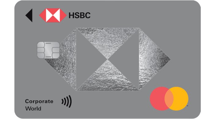 HSBC Corporate Card showcasing financial services HSBC Corporate Card showcasing financial services